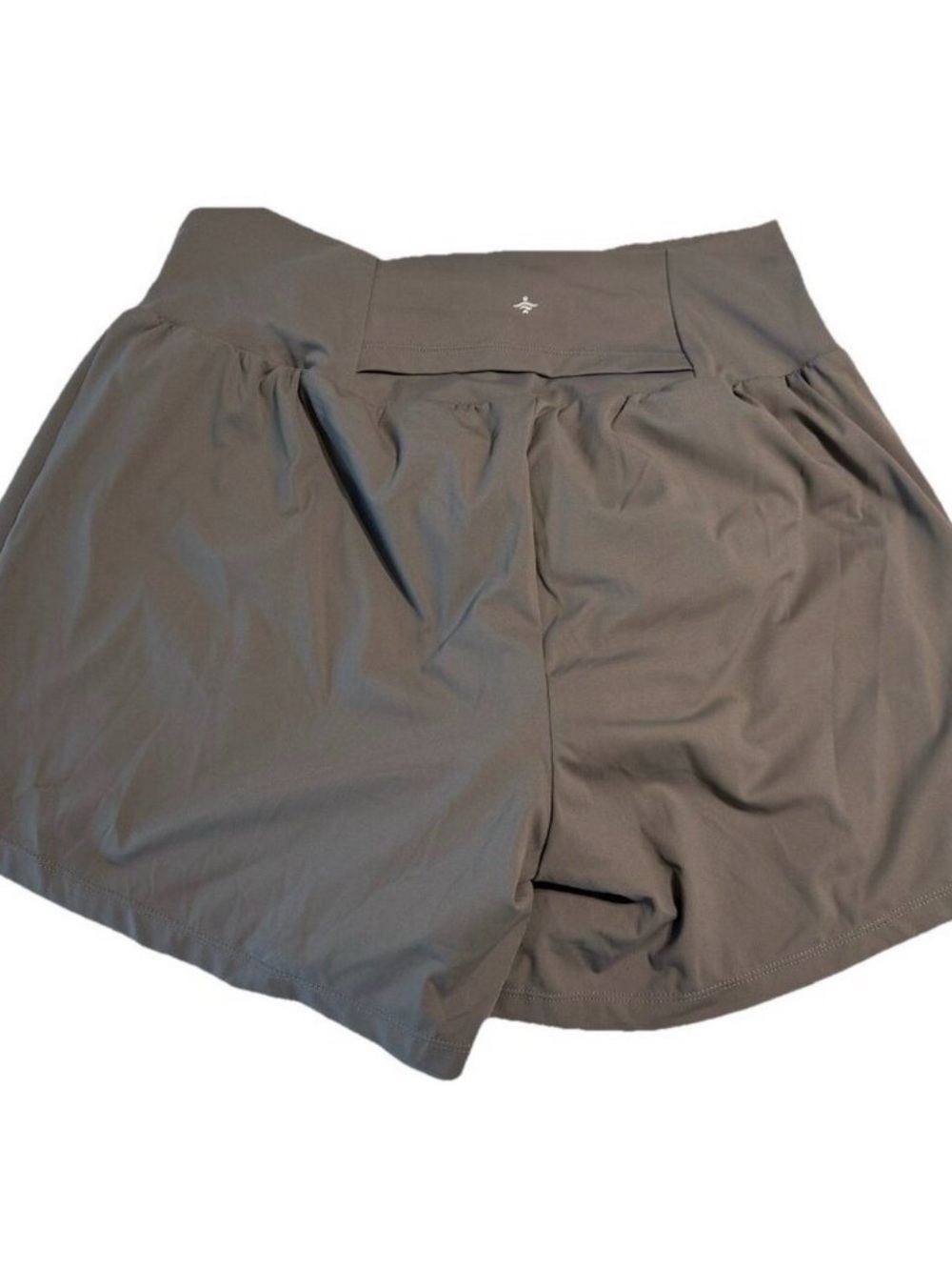 Halara Woman XL High Waisted  2in1 LINED Yoga Shorts Long Gray Pocket 5” inseam